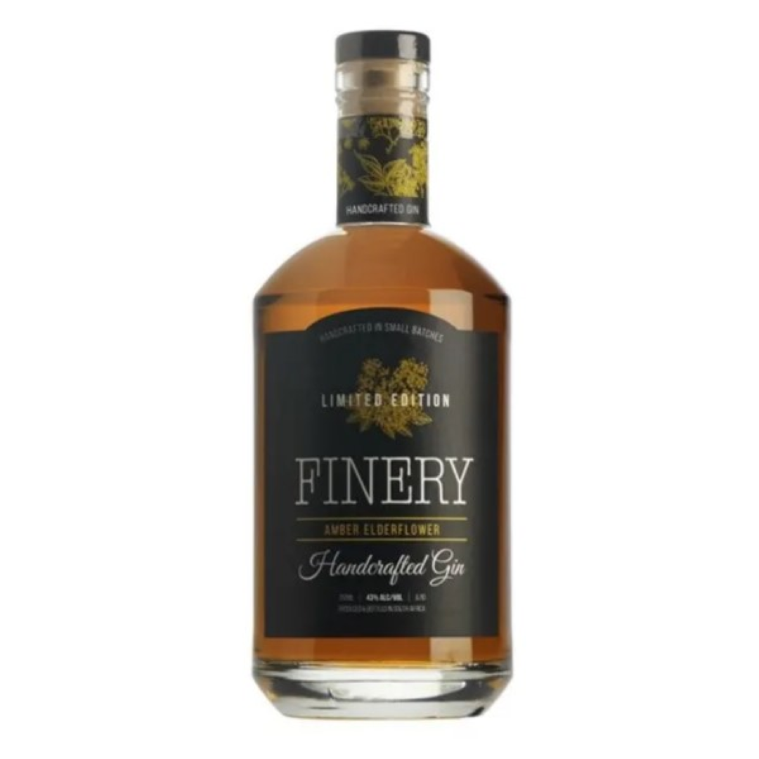 FINERY AMBER ELDER FLOWER GIN 750ML